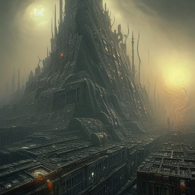 Giedi Prime The Harkonnen capital r/nightcafe