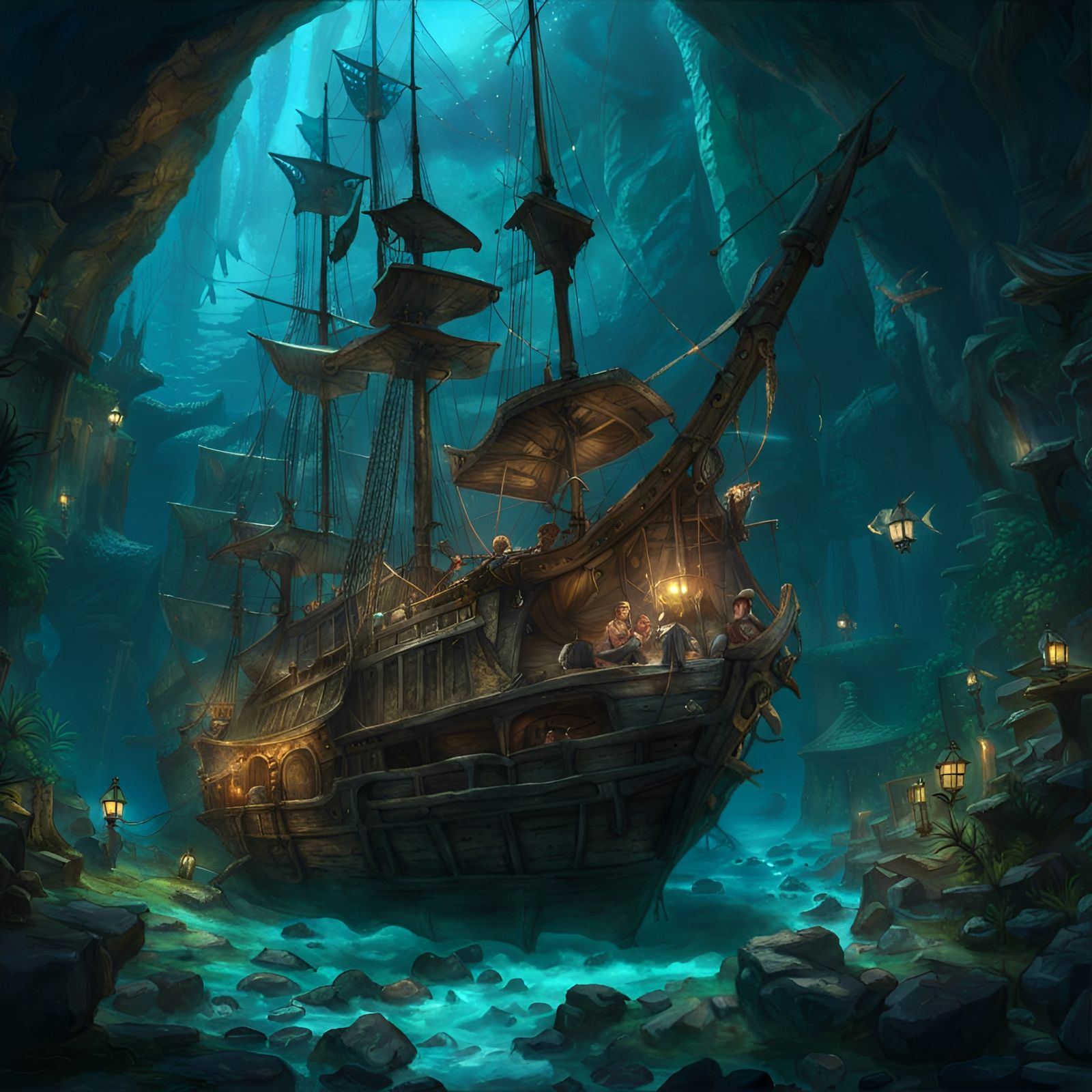Underwater hideout  by @Dreamstar