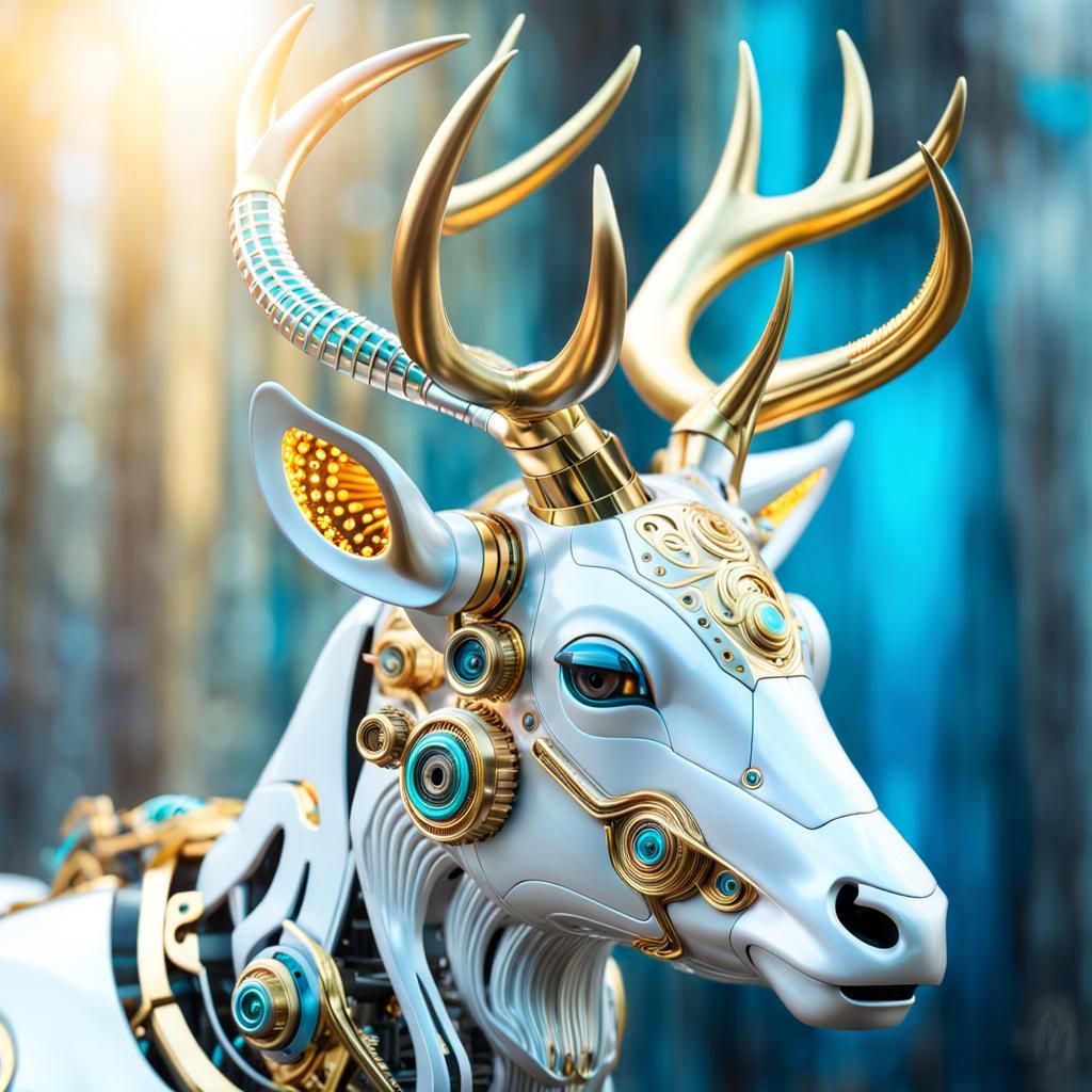 deer robot  by @Felisa 