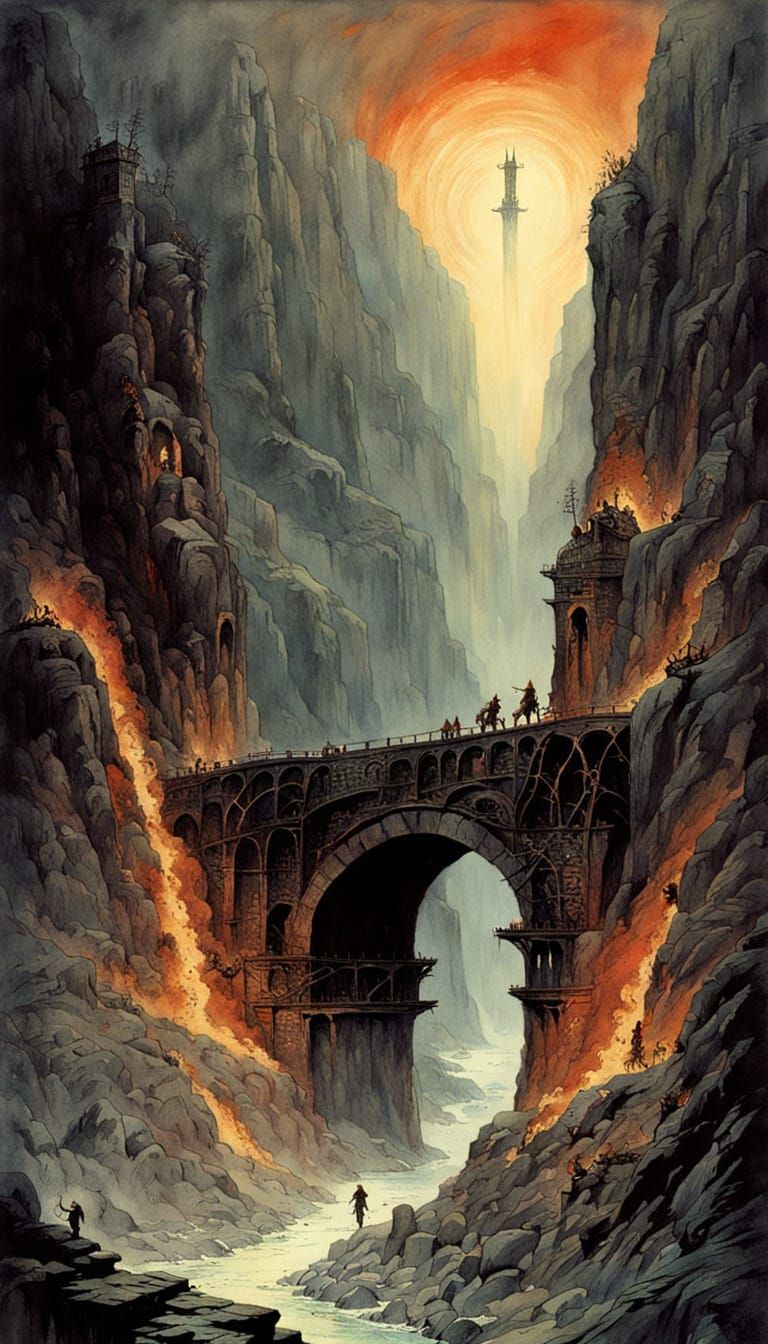 At the gates of Mordor  by @Dag