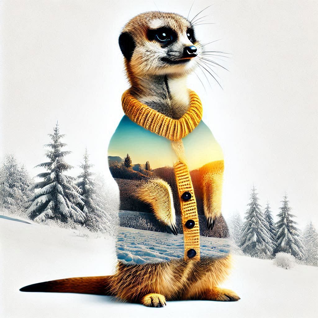 double exposure beautiful fantasy DALL-E 3 portrait landscap...