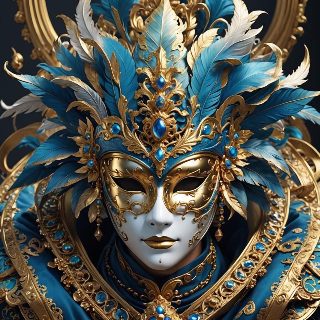 a luxurious venetian mask - AI Generated Artwork - NightCafe Creator