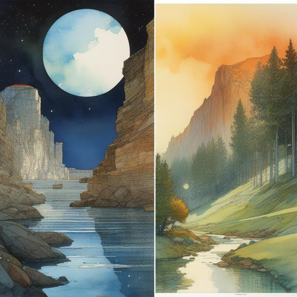 The eternal opposites, Night and Day: