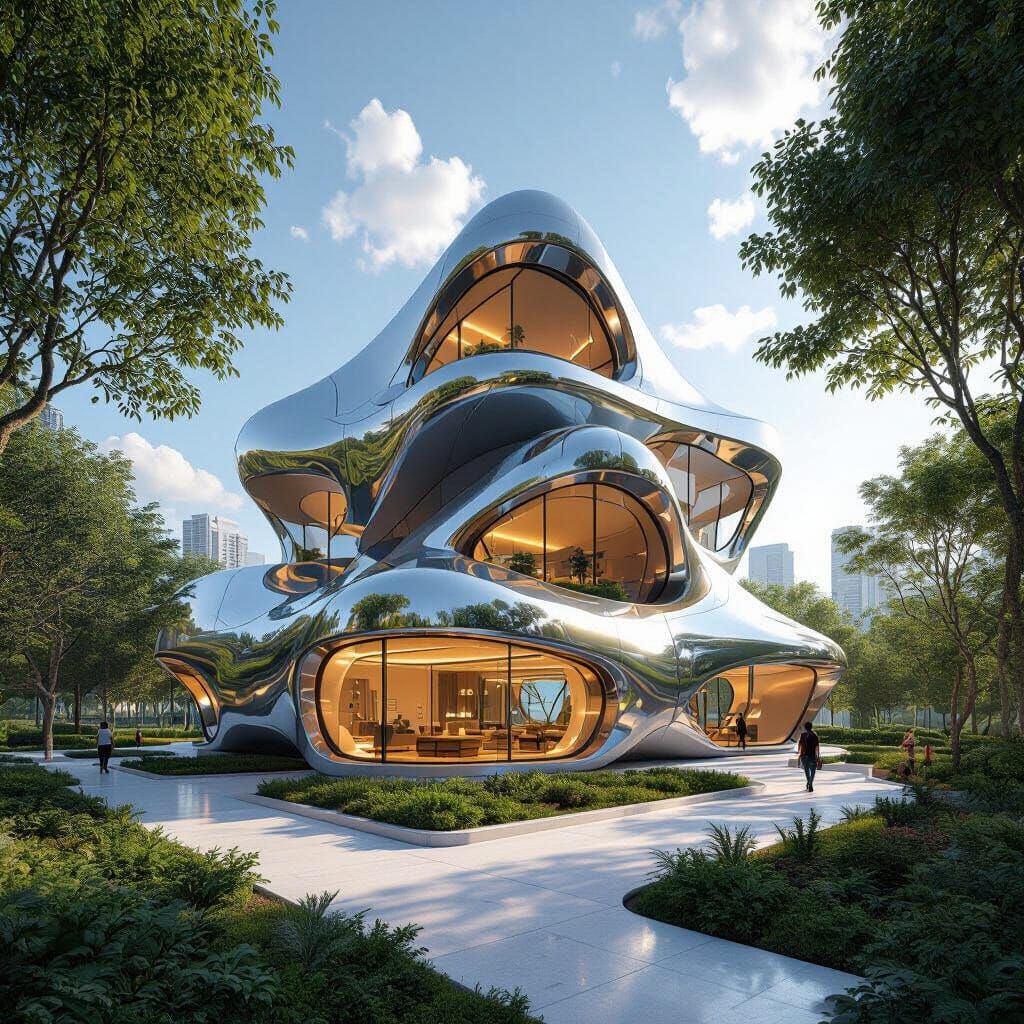 go around de building 360 degree from let to right.