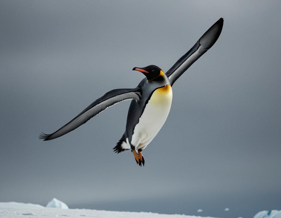 The world's first flying king-penguin