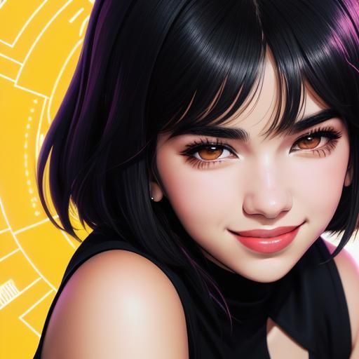 Portrait of Dua Lipa, Anime Style - AI Generated Artwork - NightCafe ...