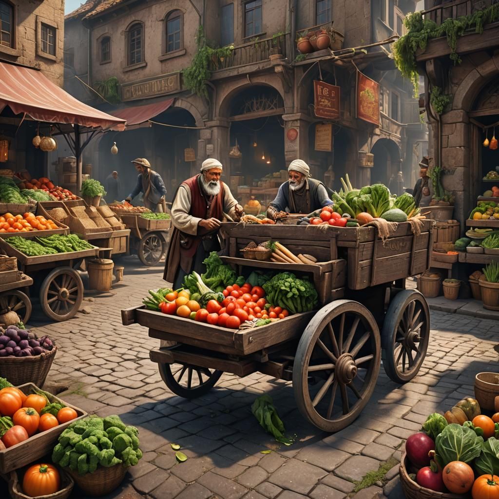 "Imagine a poor man with his son selling some vegetables fro...
