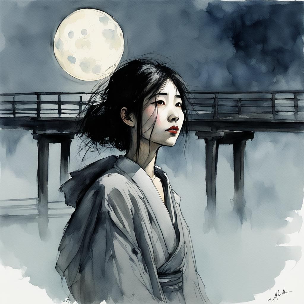 she is waiting for someone  by @Ramzey