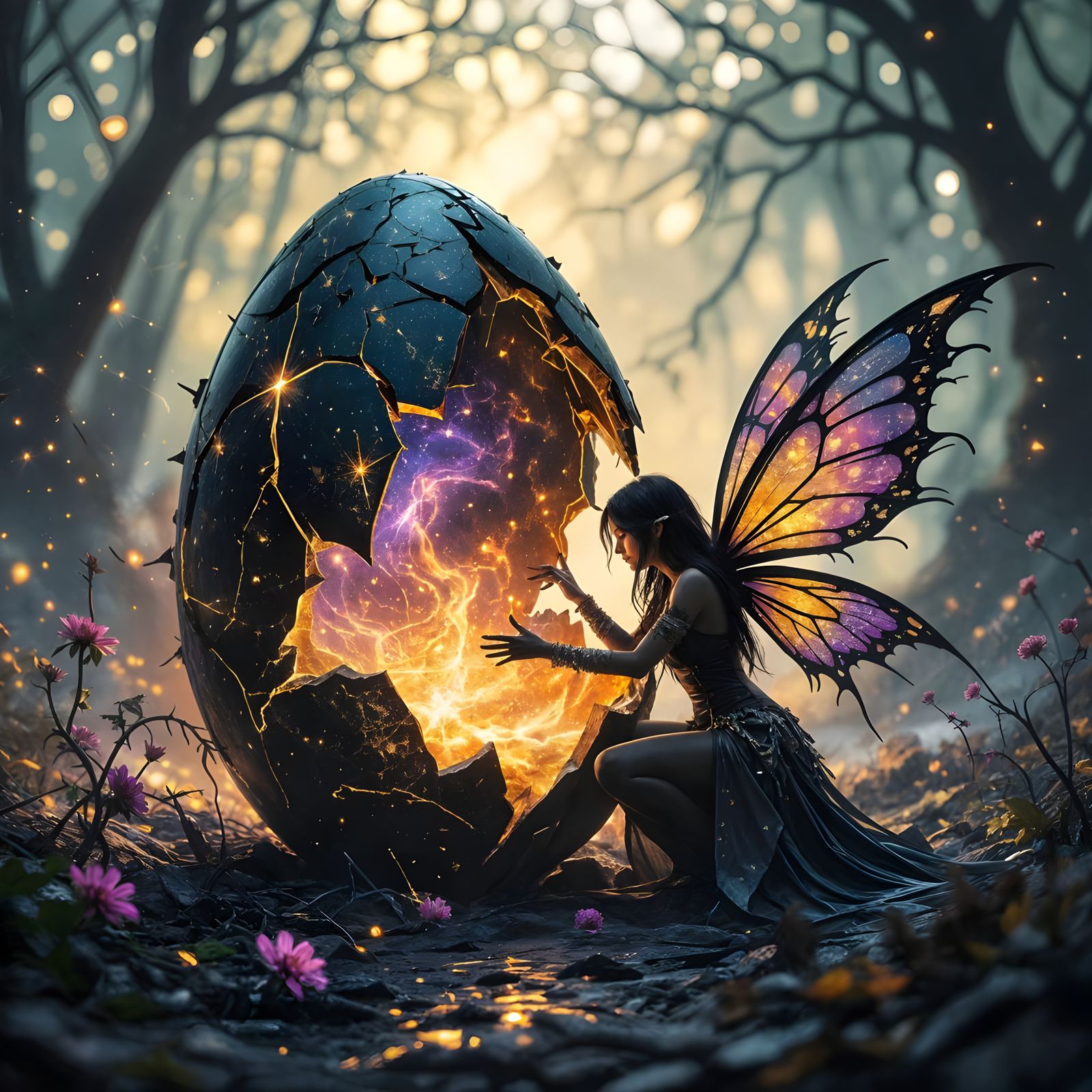 Opening the Cosmic Egg  by @pentagramsinthenightsky