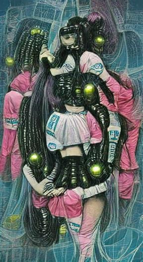 retrofuturistic cybergoth