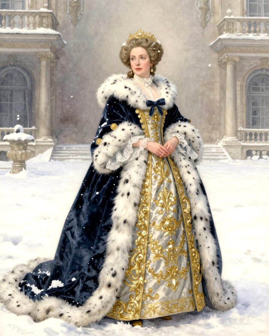 Baroque Winter Couture  by @Hallkatla