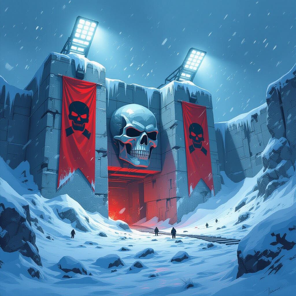 Red Skull’s Arctic Bunker  by @Kiki