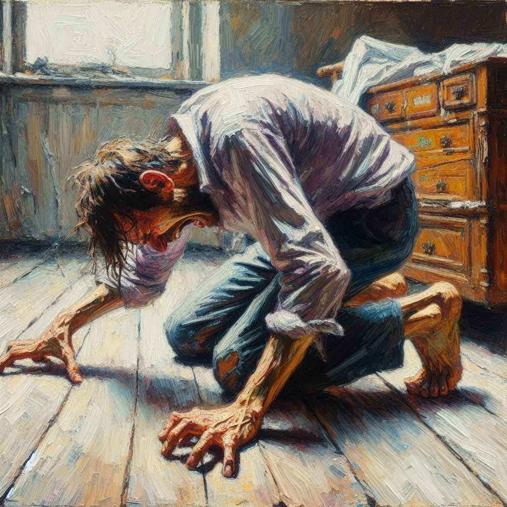 Illustration "The Tell Tale Heart" Edgar Allen Poe