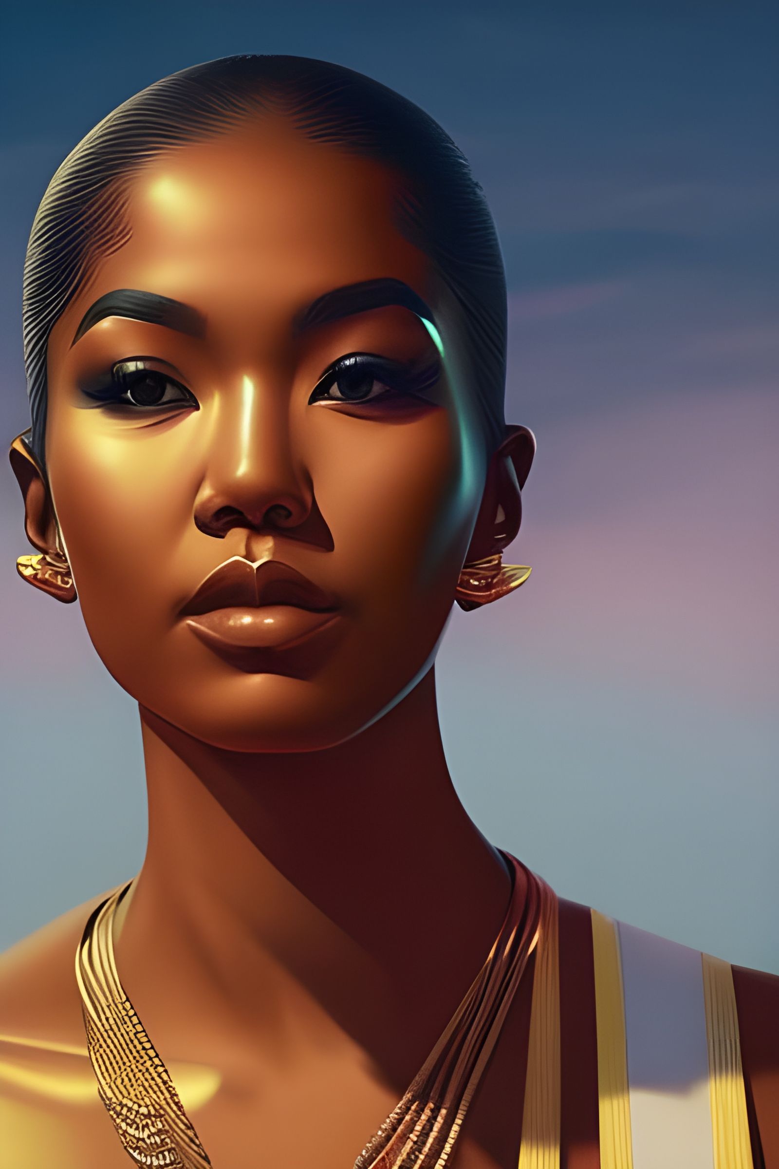 Jhene Aiko At The Beach - AI Generated Artwork - NightCafe Creator