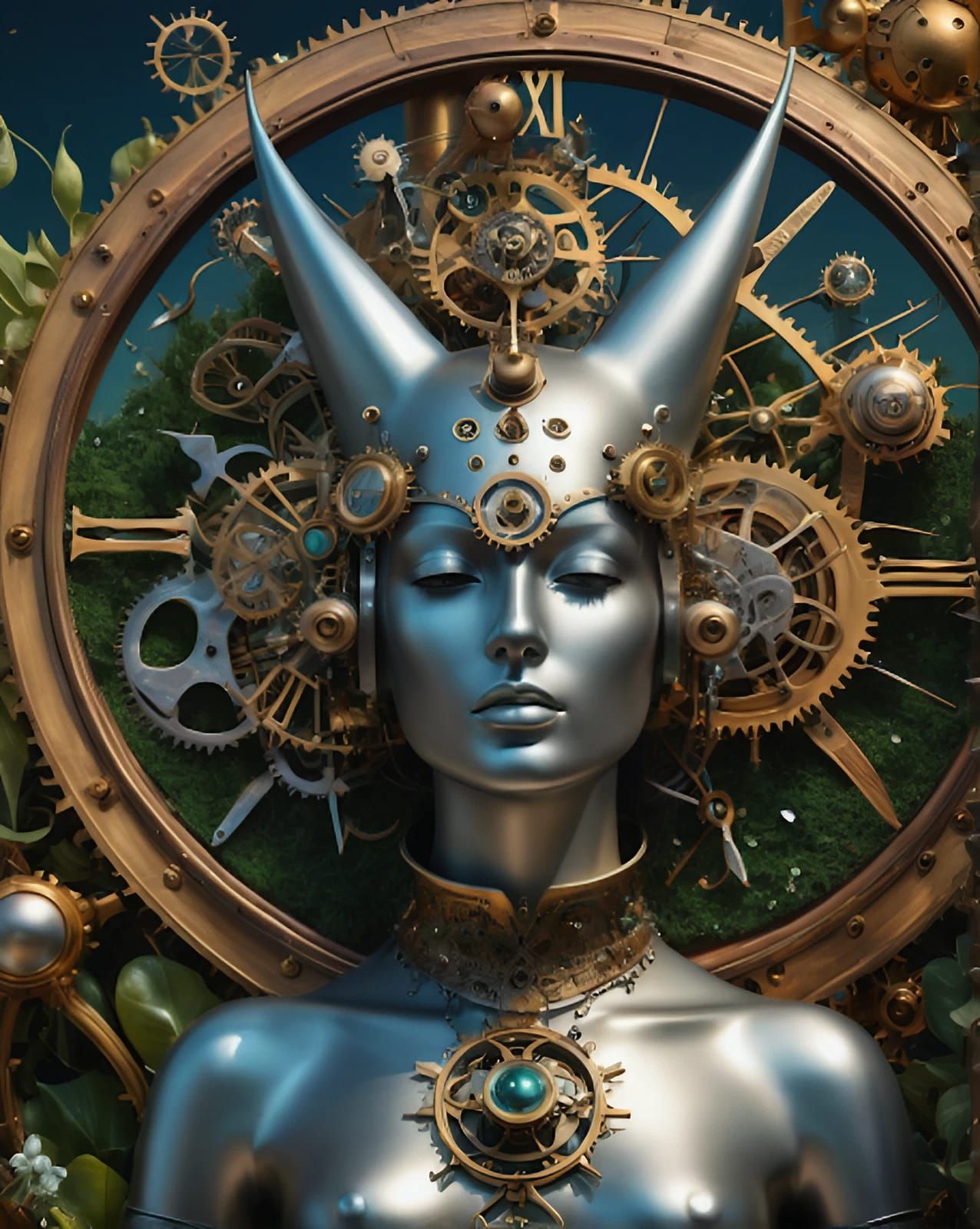 Steampunk Soul In The Garden Of Earthly Delights