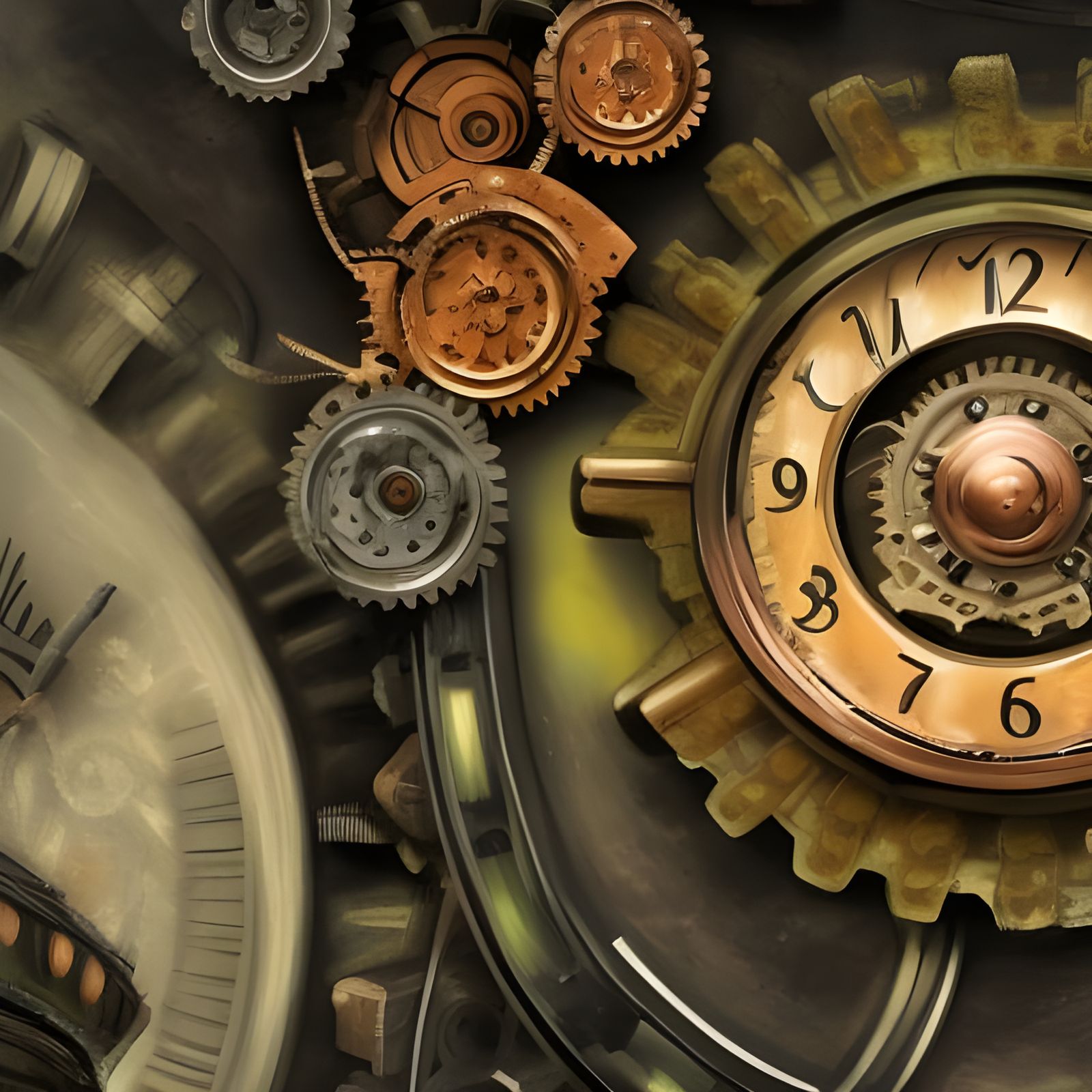 Gears of a clockwork AI Generated Artwork NightCafe Creator