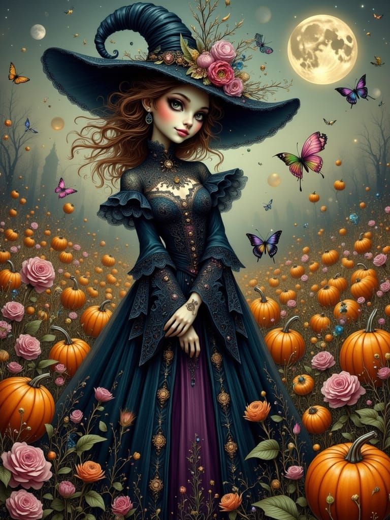Wonderful Pumpkin Witch