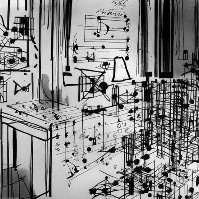 graphic score, graphic notation, experimental music notation...