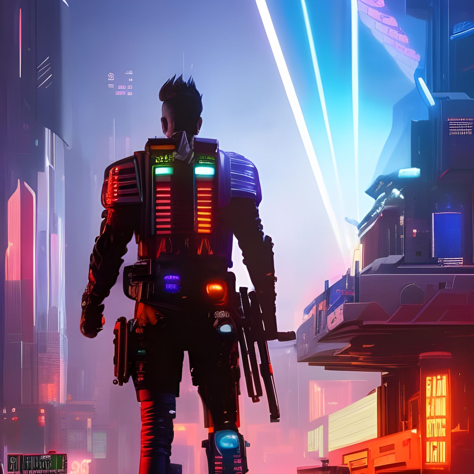 Punk Vigilante watching over the NightCafe Community