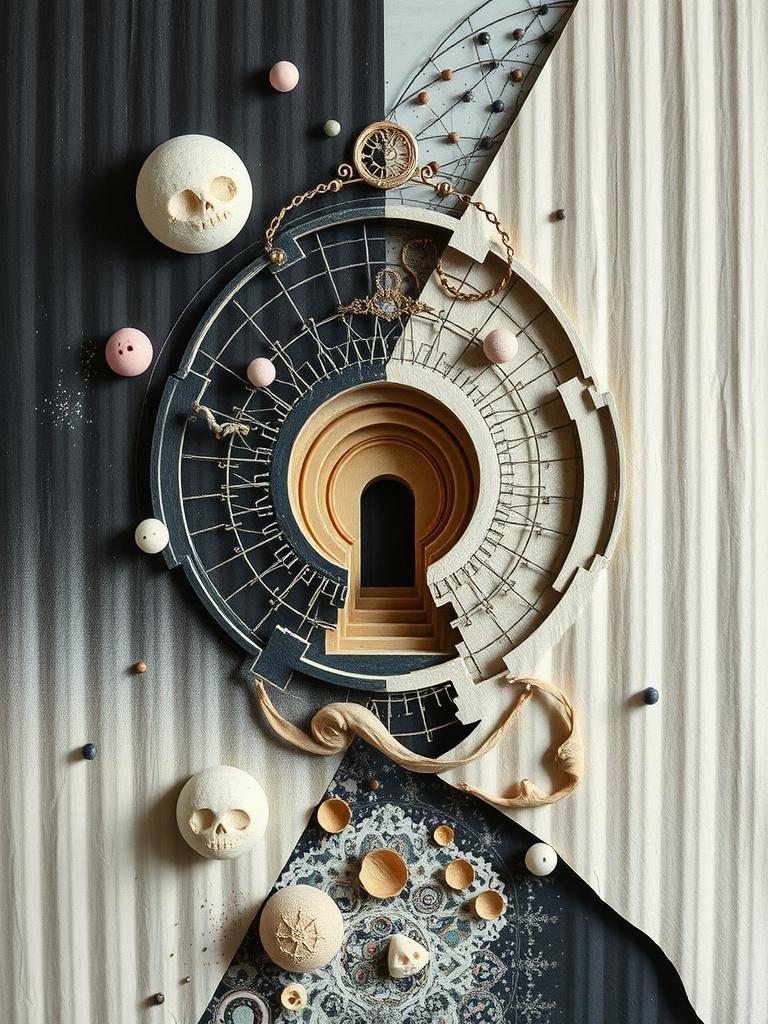 Dadaist Ghoulish Data: A Surreal Digital Art Piece