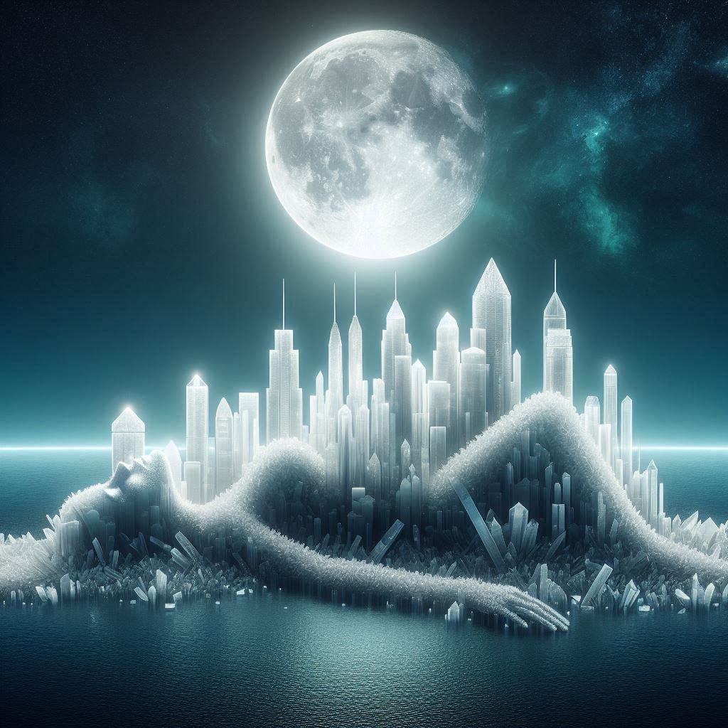 Crystal city skyline