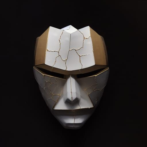 Kintsugi Mask 1 - AI Generated Artwork - NightCafe Creator
