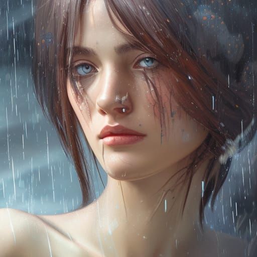 raining in the city