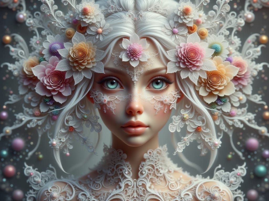 <lora:FiosFractalLace:1.0> Beautiful Lady Sammy