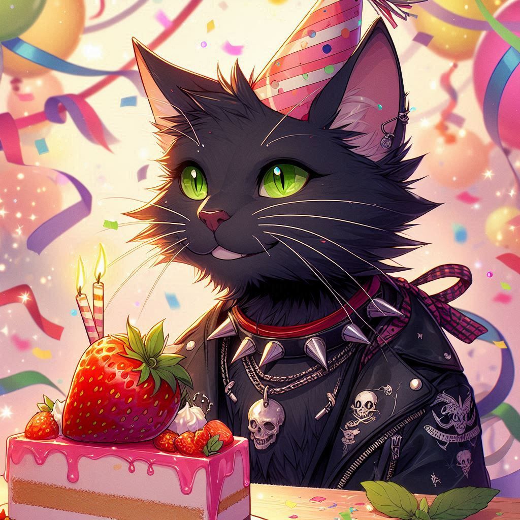 HBD Arcanis 🐈‍⬛🍰✨