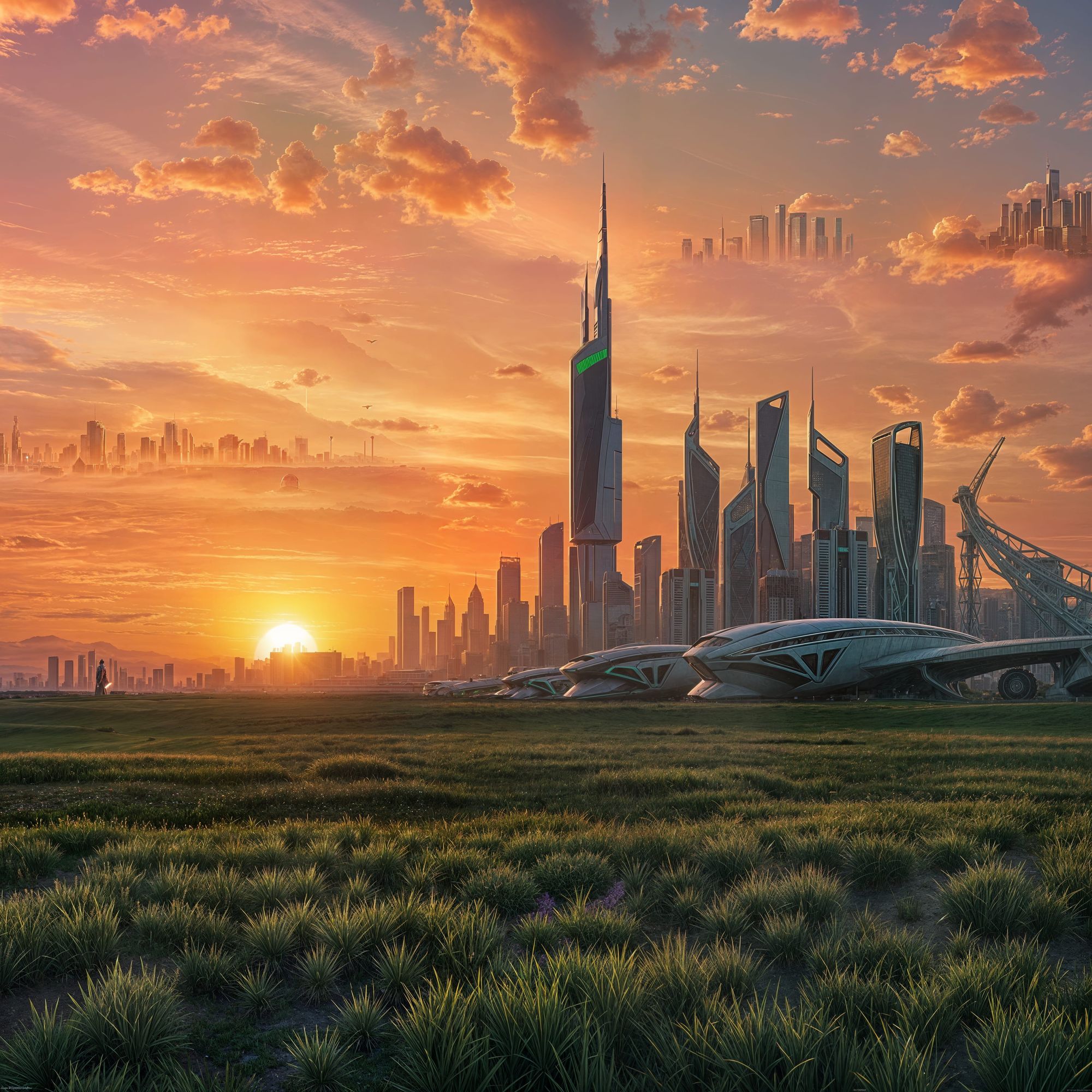 A colossal futuristic city  - Start Image 2