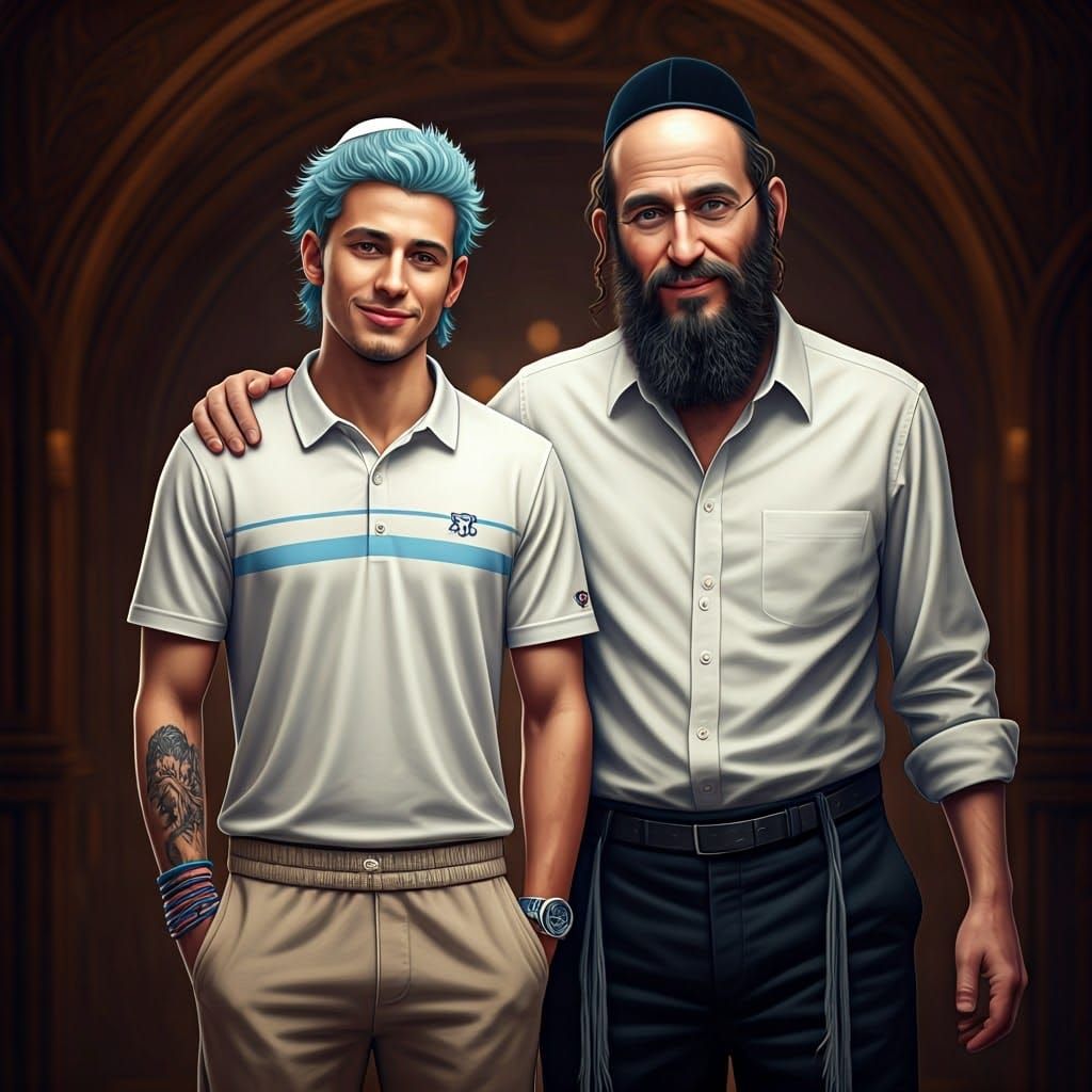 Harmony: A Portrait in Complementary Colors