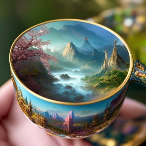 Landscape Teacup
