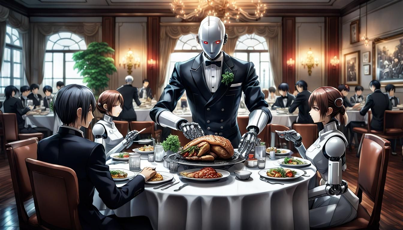 Dinner party  by @Rabid Badger 