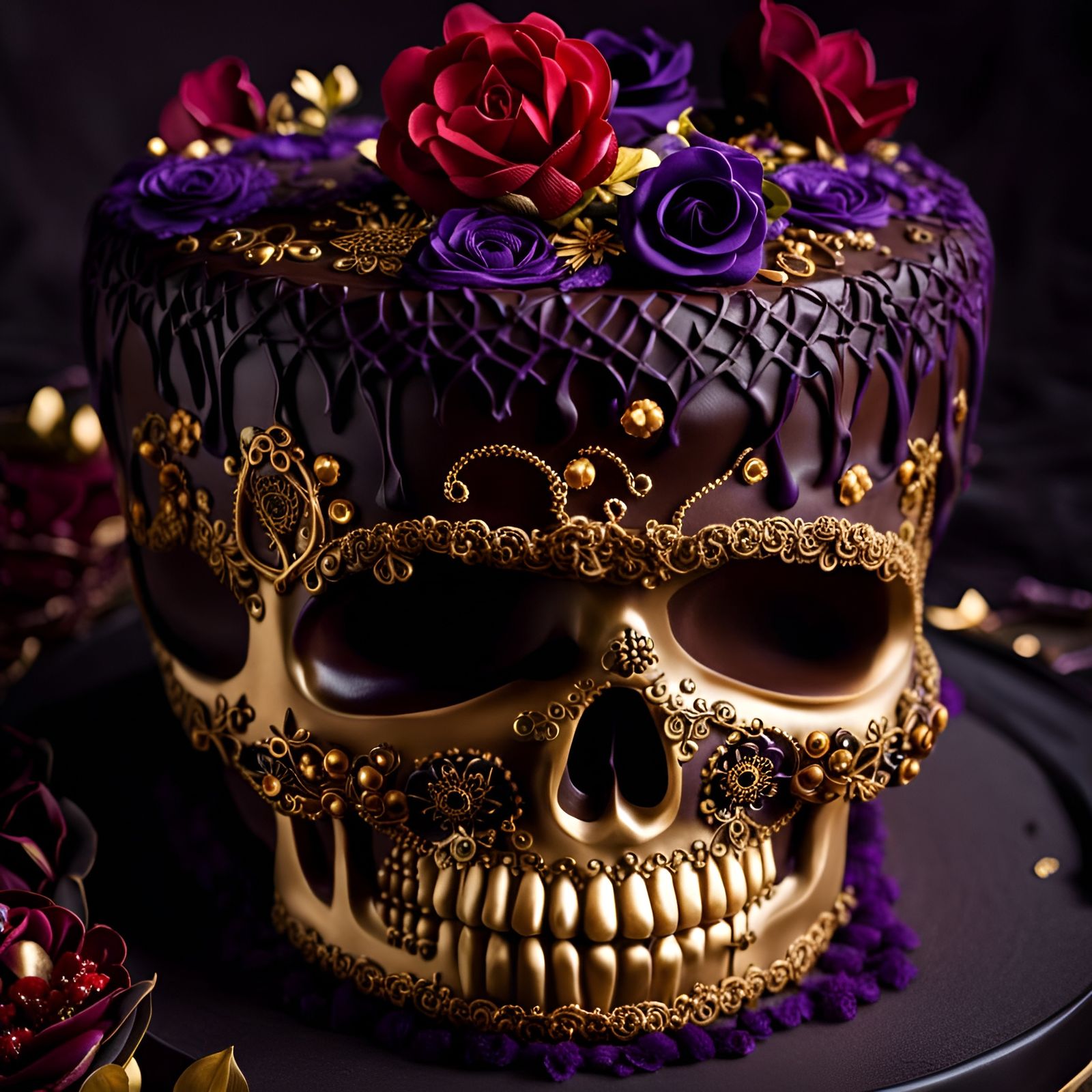  a  chocolate cake  by @Cute dog