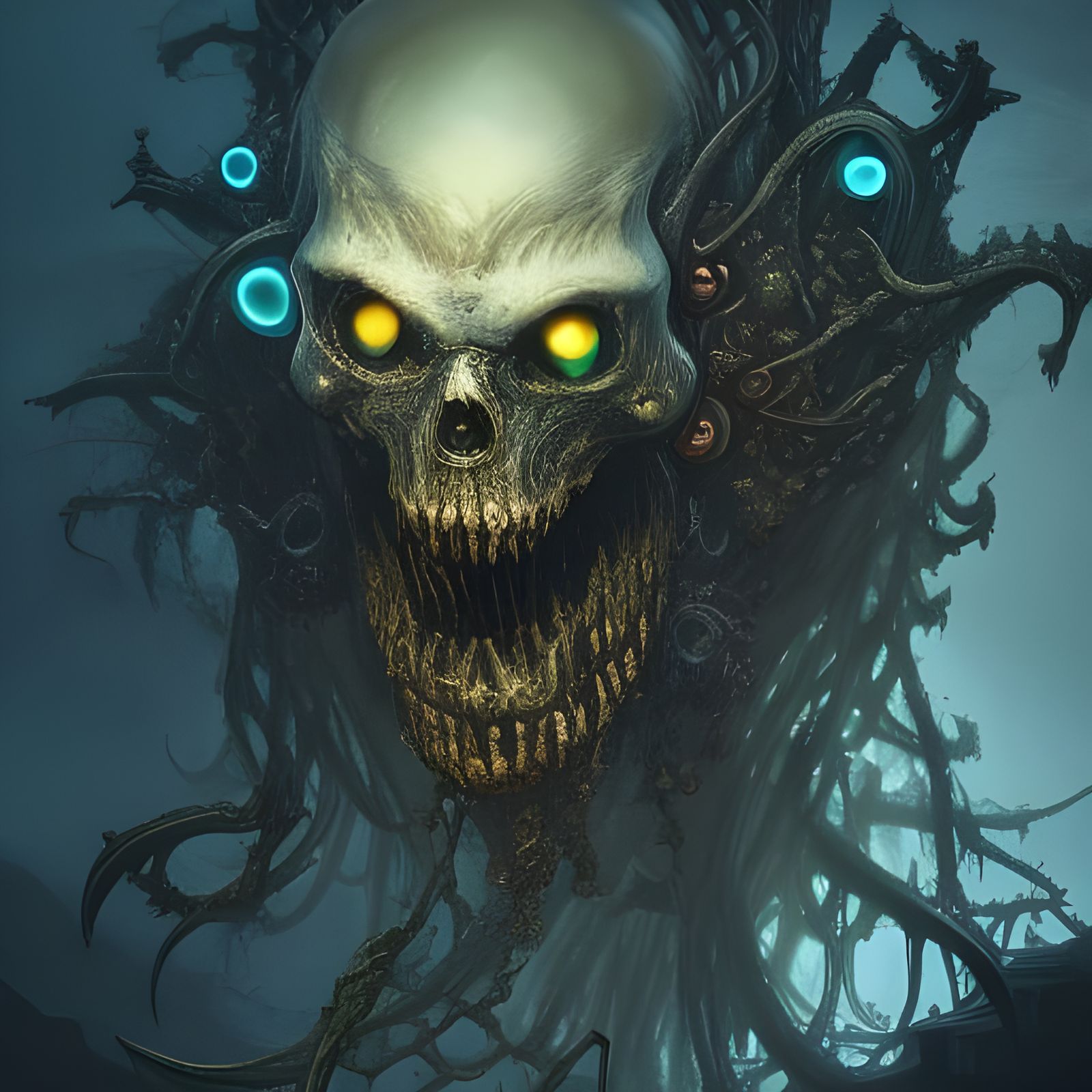 Zombie skeletal pirate