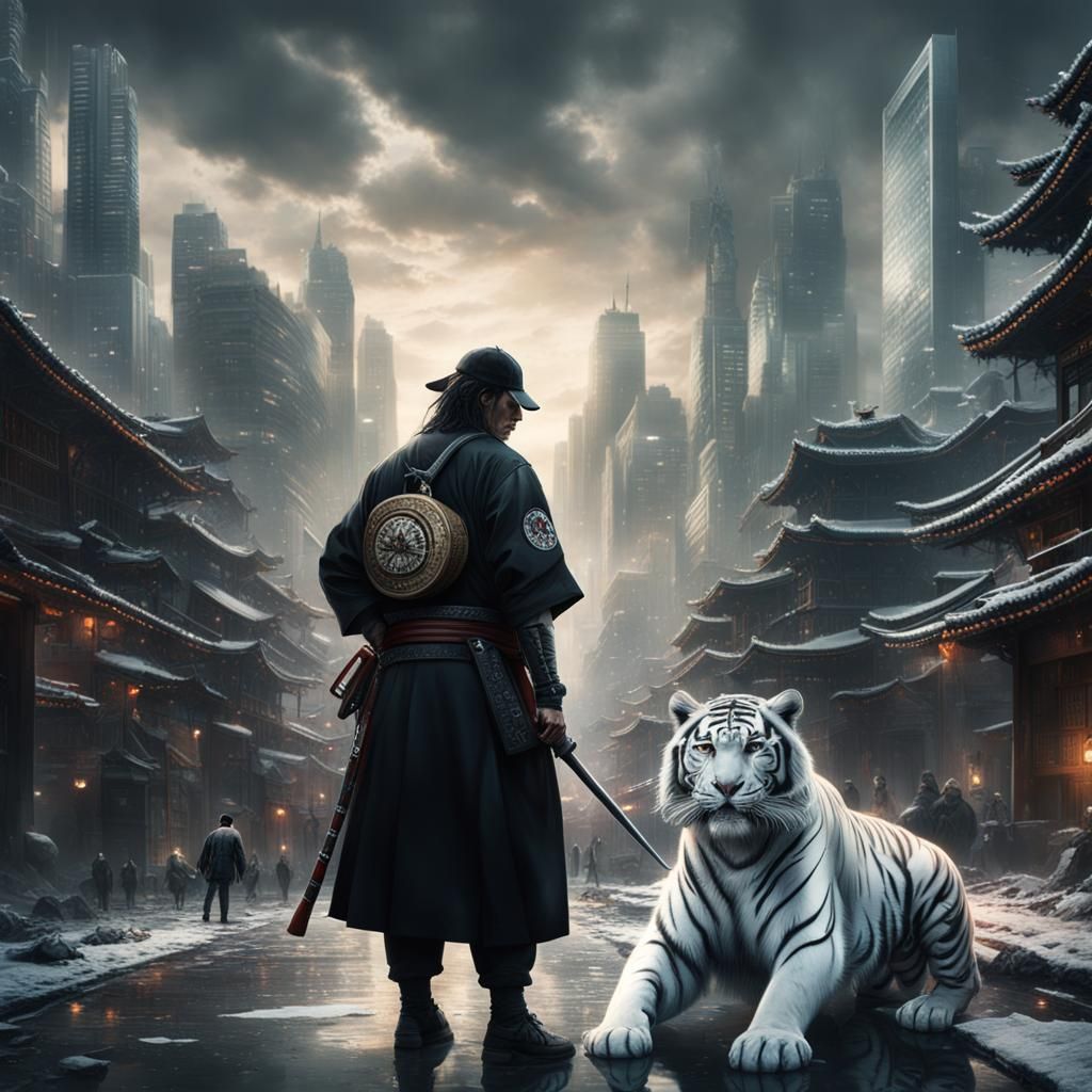 Boy & Tiger And City