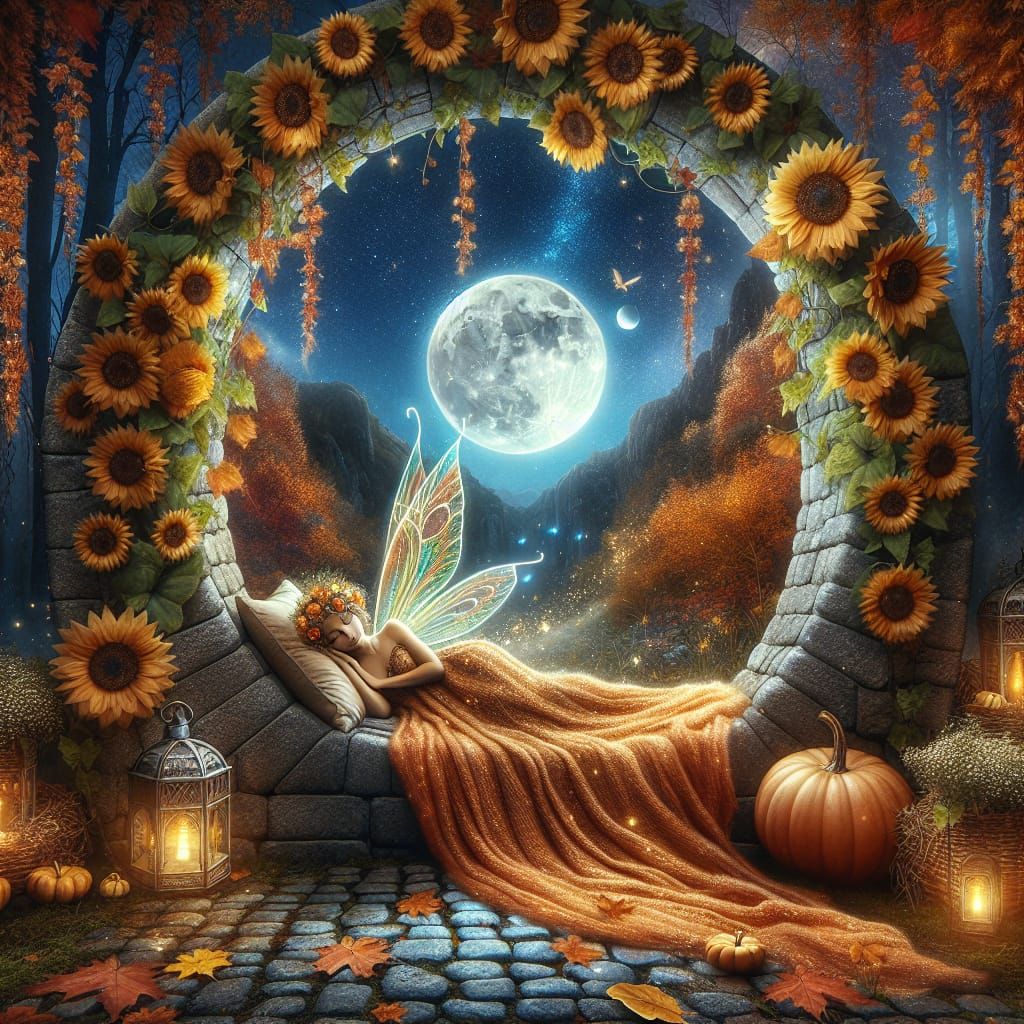 Autumn Nap in The Fairy Castle