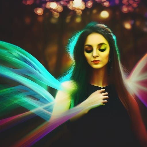 фея драже volumetric lighting bokeh intricately detailed Ama...