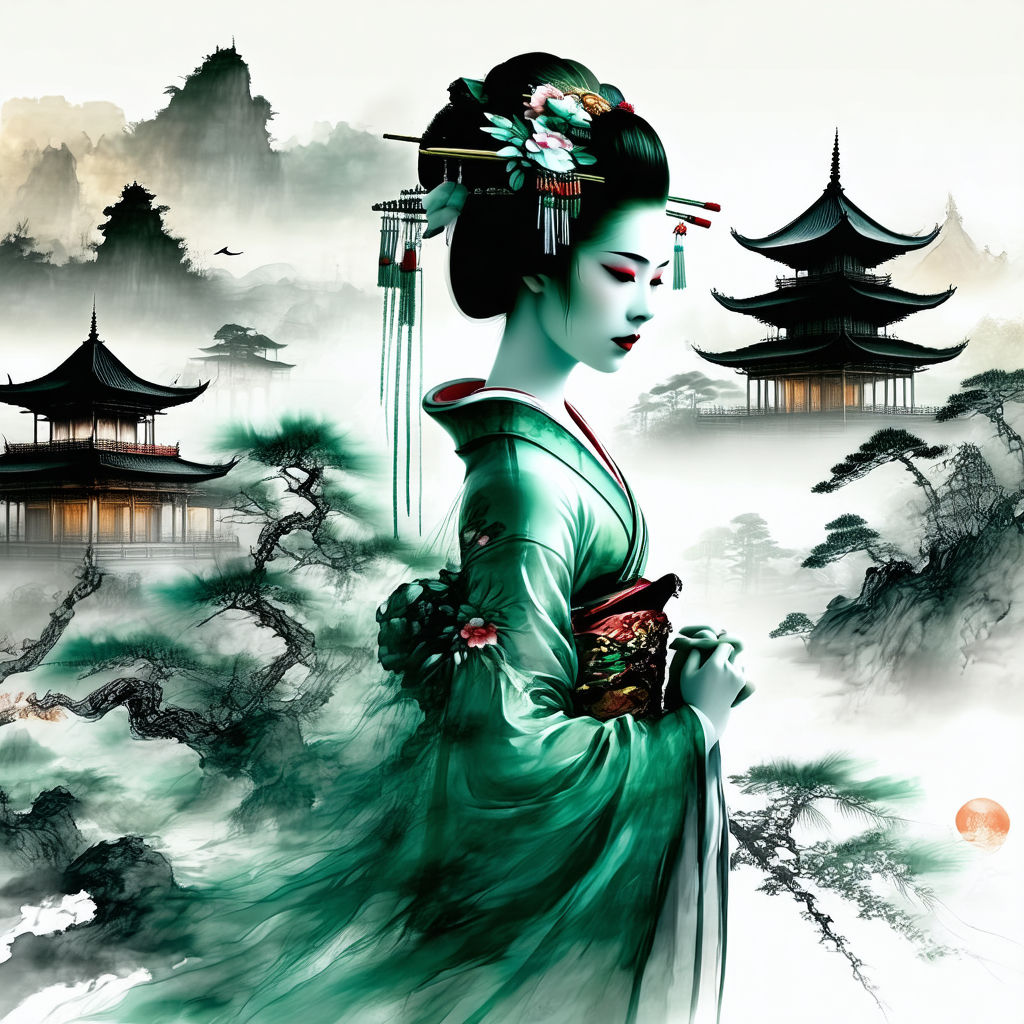 A Beautiful Geisha Woman Series #16