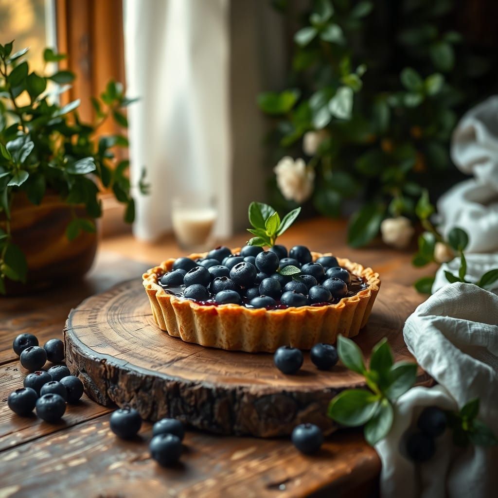 Blueberry tart