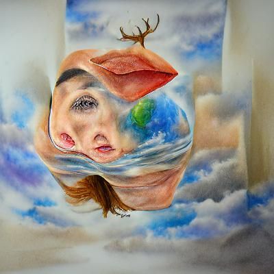 The world was moving, she was floating above it and she was
