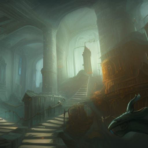 Dark Academia, 8k Resolution Concept Art Fantasy Illustration, Detailed 