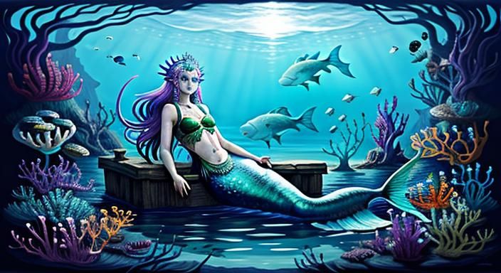 Biopunk Mermaid, Goddess , 

👁️