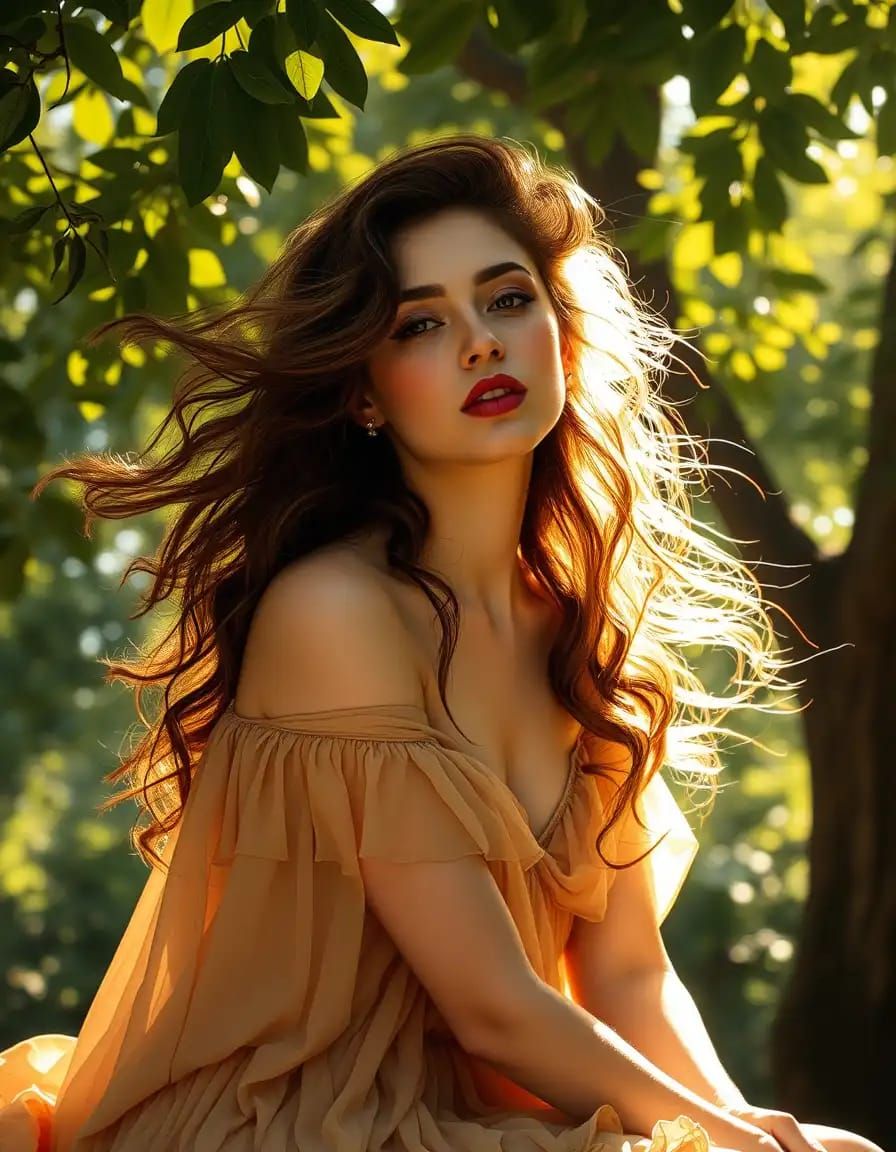 A beautiful woman's portrait