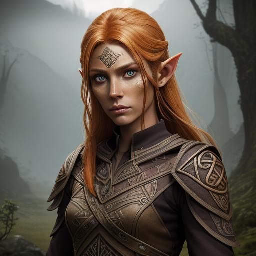 Bosmer female, essai xyz-xi - AI Generated Artwork - NightCafe Creator