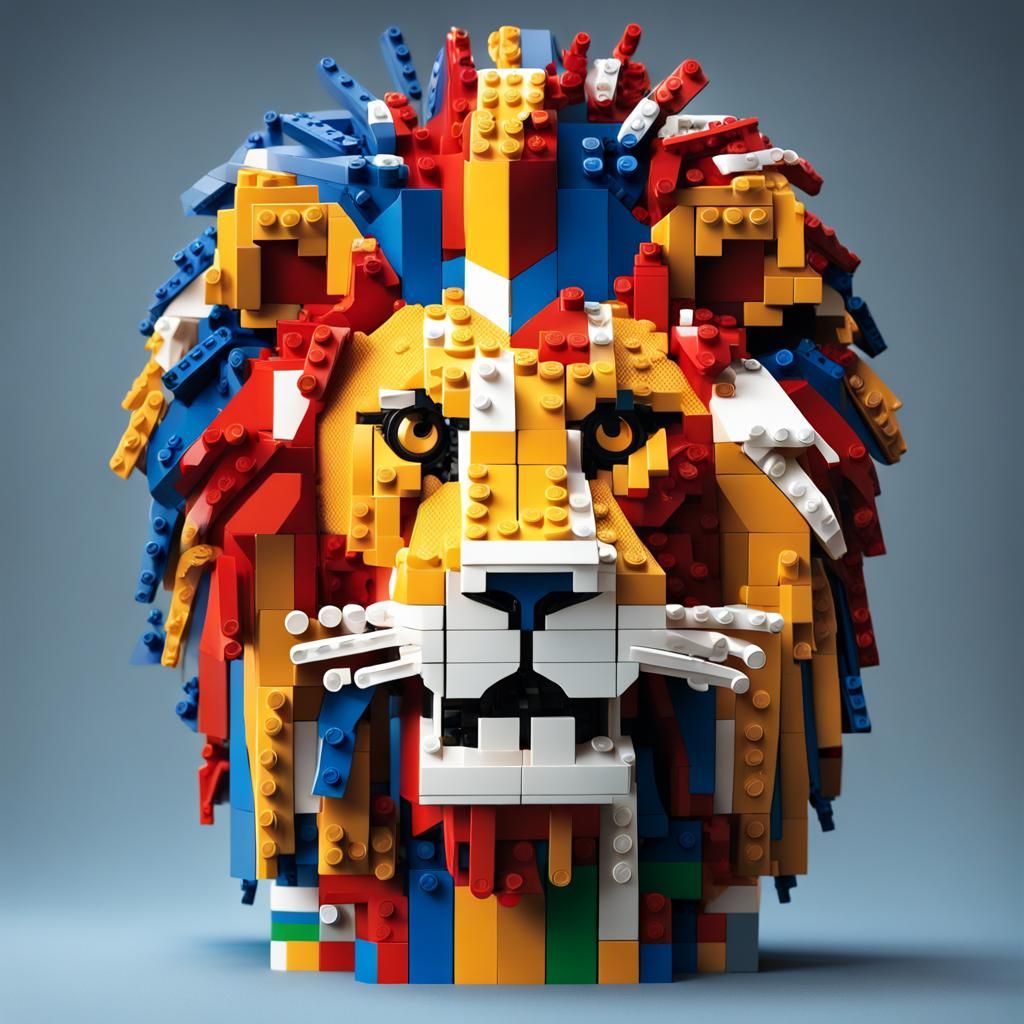 A lego lion