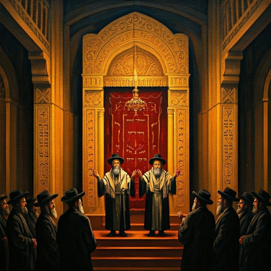 Rabbi Blessing in Dreamlike Style