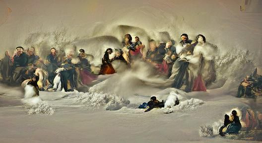 arctic snow storm renaissance painting