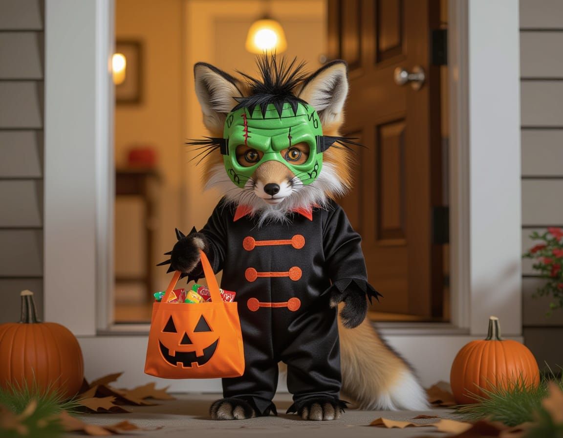 Foxy Frankenstein's Monster  by @Staircase Flash