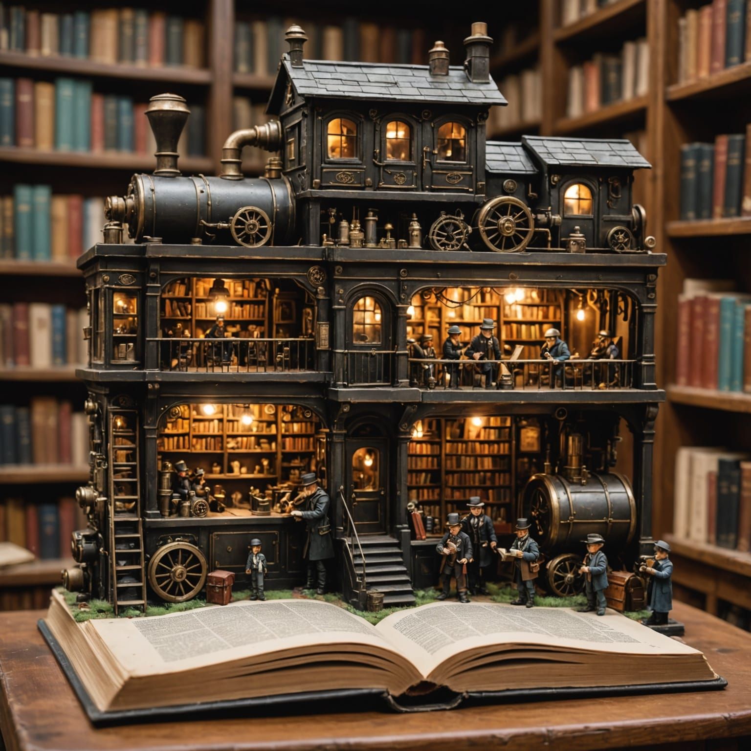 the tiny book shop - all about trains.  by @Diney